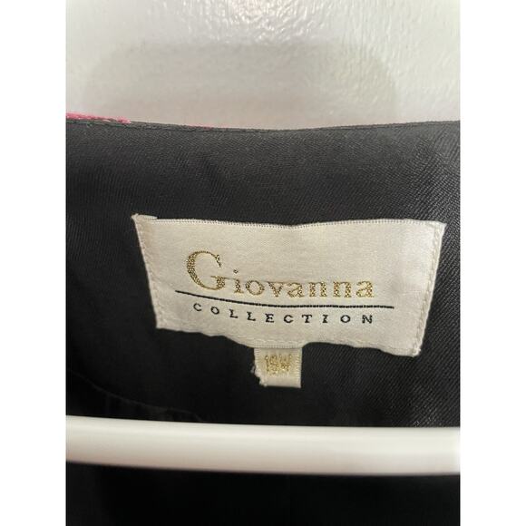 Giovanna Collection Over Coat Women’s Size 16 Pink Navy & White Floral Pattern - Picture 4 of 4